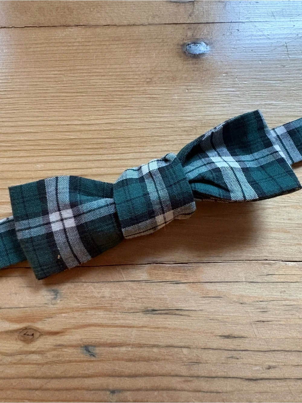 Kids Vintage Homemade Floral, Green Plaid, Paisley and Black Bow Tie Set